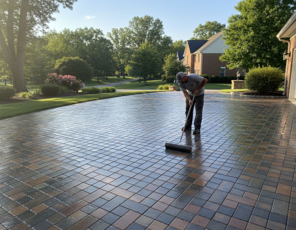 Paver Sealing In Upper Arlington Oh for Belgian Block